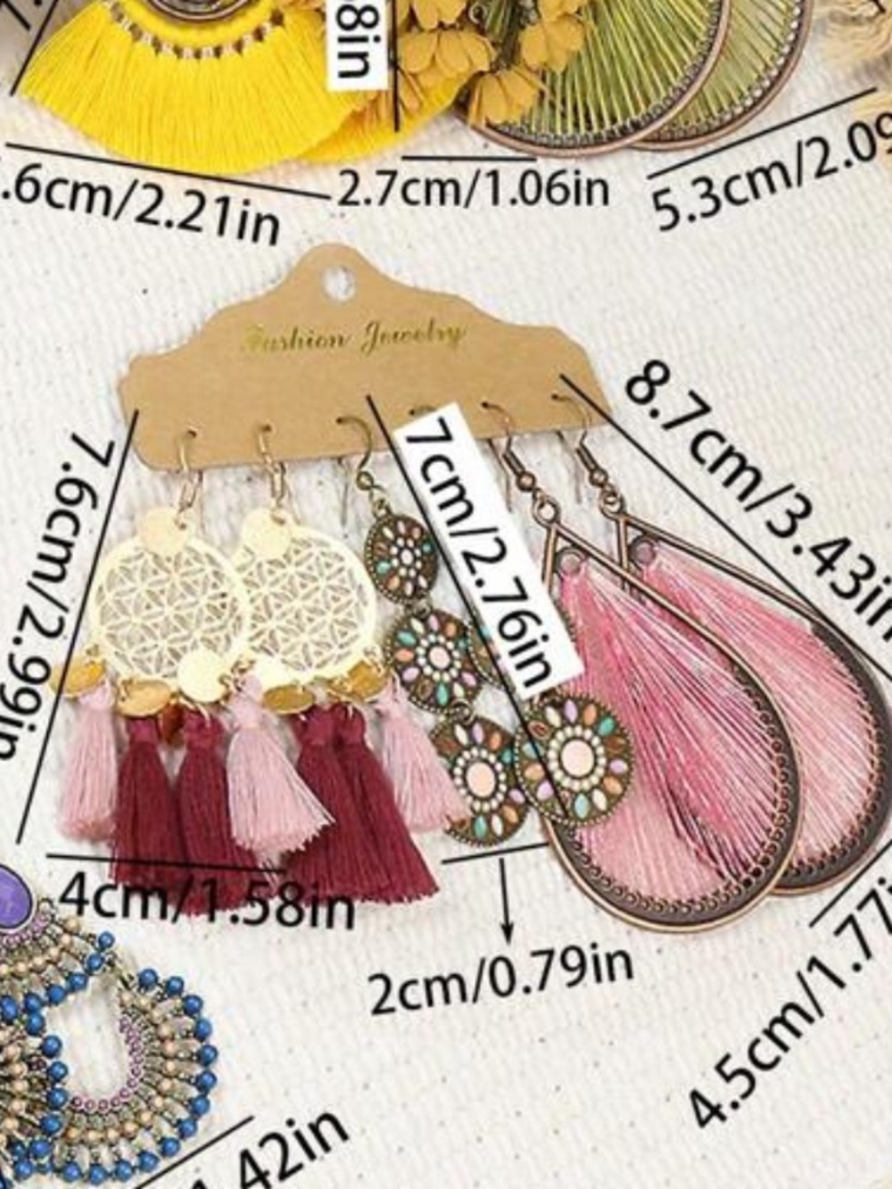 🐛 SET OF 3 Dangle Earrings 🐛 - Picture 3 of 3